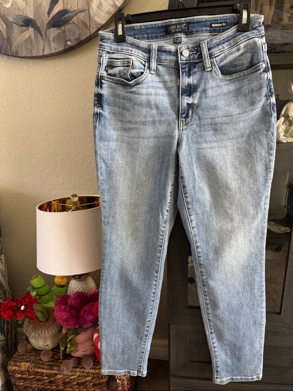 Judy Blue Light Wash High-Rise Ankle Jeans